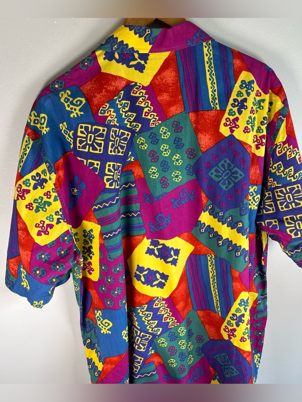 Vintage Paul & Shark Yachting Men’s Button Down Shirt L Abstract Geometric RARE - Picture 8 of 12